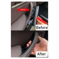 For -BMW X5 E70 08-13 X6 E71 08-14 Carbon Fiber Rear Row Side Door Pull Handle Protective Cover
