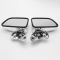 Left+Right Car Chrome Rear View Mirror Side Door Mirror Assembly for Toyota Hilux Rearview Mirror