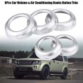 5 Pcs for Land Rover Discovery 4 LR4 Range Rover Sport Volume and Air Conditioning Knobs Trim