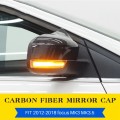 Car Rearview Mirror Cover for Ford Focus 3 - 3,5 2011-18 Side Wing Mirror Shell Carbon