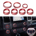 Car Air Conditioner Volume Knob Ring 4WD Trailer Headlight Switch Button Cover for Ford F150 XLT