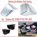 Motorcycle Battery Side Fairing Covers for Honda Shadow ACE VT400 VT750 1997-2003