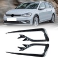 1 Pair Car Front Fog Lamp Eyebrow Wind Knife Eyelid Cover Frame ?for Golf MK7.5 -2020