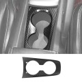 Car Carbon Fiber Center Console Water Cup Holder Trim Stickers for Chevrolet Camaro 2010-2015