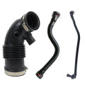 Air Duct Filtered Pipe Air Intake Hose With Steel Ring For BMW F20 F21 F30