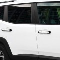 Exterior Door Handle Cover Inserts Trim Accessories for Jeep Renegade 2016-20 (Black)