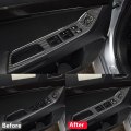 For Mitsubishi Lancer 2008-2015 Carbon Fiber Car Window Lift Switch Panel Sticker Cover Door Button