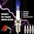 4 PCS SK16R11 Car Candle Ir POWER Spark Plug Glow Plug for Toyota Nissan Kia Mercedes-Benz SK16R11