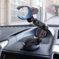 car holder Car Auto Glutinous Snake Style Adjustable Arm Double Layer PU Base Phone Mount Holder