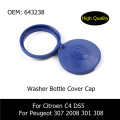 Windshield Wiper Washer Bottle Cover Cap For Citroen C4 DS5 Peugeot 307 2008 301 308