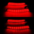 1 Pair Red LED Rear Bumper Reflector Tail Stop Brake Light For-BMW X5 X6 M E70 E71 2006-2013