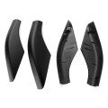 4PCS Black ABS Car Roof Luggage Rack Rail End Cover Shell Protector Fit for Land Rover Freelander 2