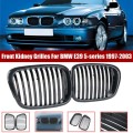 Carbon Fiber ABS Car Front Kidney Grilles Grill Hood for-BMW E39 5 Series 525 528 530 535 540 M5