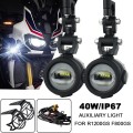 2X 40W LED Assembly Combo Motocycle Fog Lights for BMW R1200GS ADV F800GS R1100GS