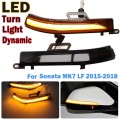 Car Dynamic LED Rearview Mirror Light Turn Signal Light for Hyundai Sonata MK7 LF 2015-2018