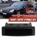 Black Car Front Centre Insert Console Storage Box Cover Trim for Mercedes Benz C-Class W203