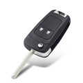 2/3 Buttons Flip Folding Remote Car Key Case For 2020 2021 Chevrolet Cavalier Aveo HU100 Blade