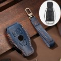 Leather Car Key Cover For Mercedes Benz CLS CLA GL R SLK AMG A B C S Class 2007-up 2014-up