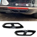 Car Tail Throat Decor Frame Car Exhaust Pipe Trim Cover Stickers for Passat B8 2016-2019