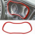 Interior Dashboard Instrument Meter Frame Cover Trim Red Accessories for Dodge Challenger 2015-19