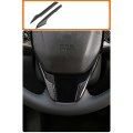 Carbon Fiber Style Car Steering Wheel Button Decor Frame Cover Trim for Honda CRV CR-V 2017-21