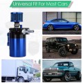 300Ml Car Aluminum Car Filter Oil Can Filter Oil Pot Two-Hole Oil Storage Tank Kit with Air Filter