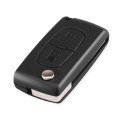 2 Buttons Remote Flip Key Folding Car Key For Peugeot 207 307 308 3008 407 433MHz ID46 ASK CE0536