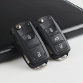 3 Button Folding Remote Car Key Shell Flip Case Fob for VW Polo Golf 4 7 6 MK6 Tiguan Touareg