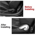 Car Seat Adjustment Backrest Handle Button Switch Handle Decorative Cover Sticker For Ford Mustang