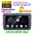 Car HD 8 inch Android 8.1 Radio Receiver MP5 Player for Volkswagen, Support FM & Bluetooth & TF