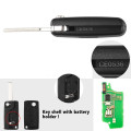 Remote Key Fob For Peugeot 207 307 407 408 308 For Citroen C4 C2 ASK 433Mhz ID46