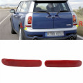 For BMW Mini Cooper Clubman R55 08-14 Rear bumper Reflector Lamp Tail warning light Red Lens
