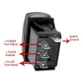 Motorcycle Flasher Relay with Turn Signal Rocker Switch LED Turn Signal Flasher