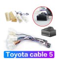 Car Android Radio Cable 16P Head Unit Cable Wire Plug Adapter For Toyota Corolla Avensis Prius Rav4