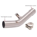 For SUZUKI 2007-16 Motorcycle Escape Exhaus Modified 51Mm Interface Middle Link Pipe