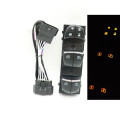 Car Refitting LHD Master Power Window Control Switch LED Backlight For Nissan