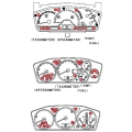 Car Interior Instrument Light Bulbs Socket Dashboard Lamps For Mitsubishi Pajero V63 V67 Outlander
