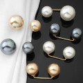 3pcs Women Tightening Waistband Pin Double Pearl Brooches