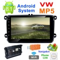 HD 8 inch Car Android 8.0 Radio Receiver MP5 Player for Volkswagen, Support FM & Bluetooth & TF