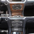 Central Control Air Conditioning A/C Panel Cover Tirm Accessories For 2015-2021 Chrysler 300/300C