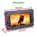 Car HD 7 inch Android 9.1 Radio Receiver MP5 Player for Volkswagen, Support FM & Bluetooth & TF
