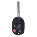 Complete Remote Car Key Fob 4 Button ID63 Chip For Ford Edge Escape Focus Lincoln Mazda Mercury