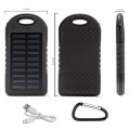 5000mAh Solar Power Bank Waterproof Dual USB Mobile Phone Fast Charger Battery + LED Light