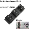 For Subaru Outback 04-20 Legacy 04-14 XV Left Front Master Power Window Lifter Control Switch Button