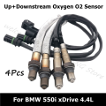 For BMW 1 3 5 7 Series X1 E60 E61 E81 4Pcs Up+Downstream Lambda Probe Oxygen O2 Sensor