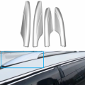Front Rear Roof Luggage Rack Guard Bar End Silver Shell Cover For Nissan Patrol Y62 2010-2017