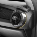 Car Carbon Fiber Dashboard Side Air Vent Housing Outlet Frame Cover Trim For MINI Cooper S F55