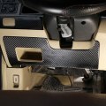 Car Soft Carbon Fiber Main Driving Panel Sticker Cover Trim For Honda CRV 2007-2011