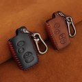 For Toyota Prius Land Cruiser Avalon Prado Leather Car Key Keychain Covers Key Case Bag