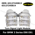 Left and Right Insert Turn Signal Light Blinker For BMW 3 Series E90 E91 320 325 328 330 335